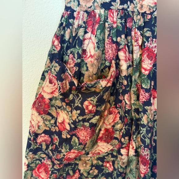 Worldly Cotton Floral Sleeveless Button Front Dress Size Small - Picture 4 of 9